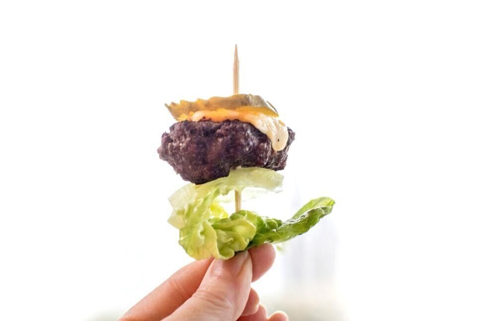 Mini mac burgers